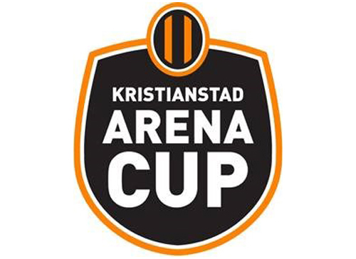 En logga i svart och orange för Kristianstad Arena Cup
