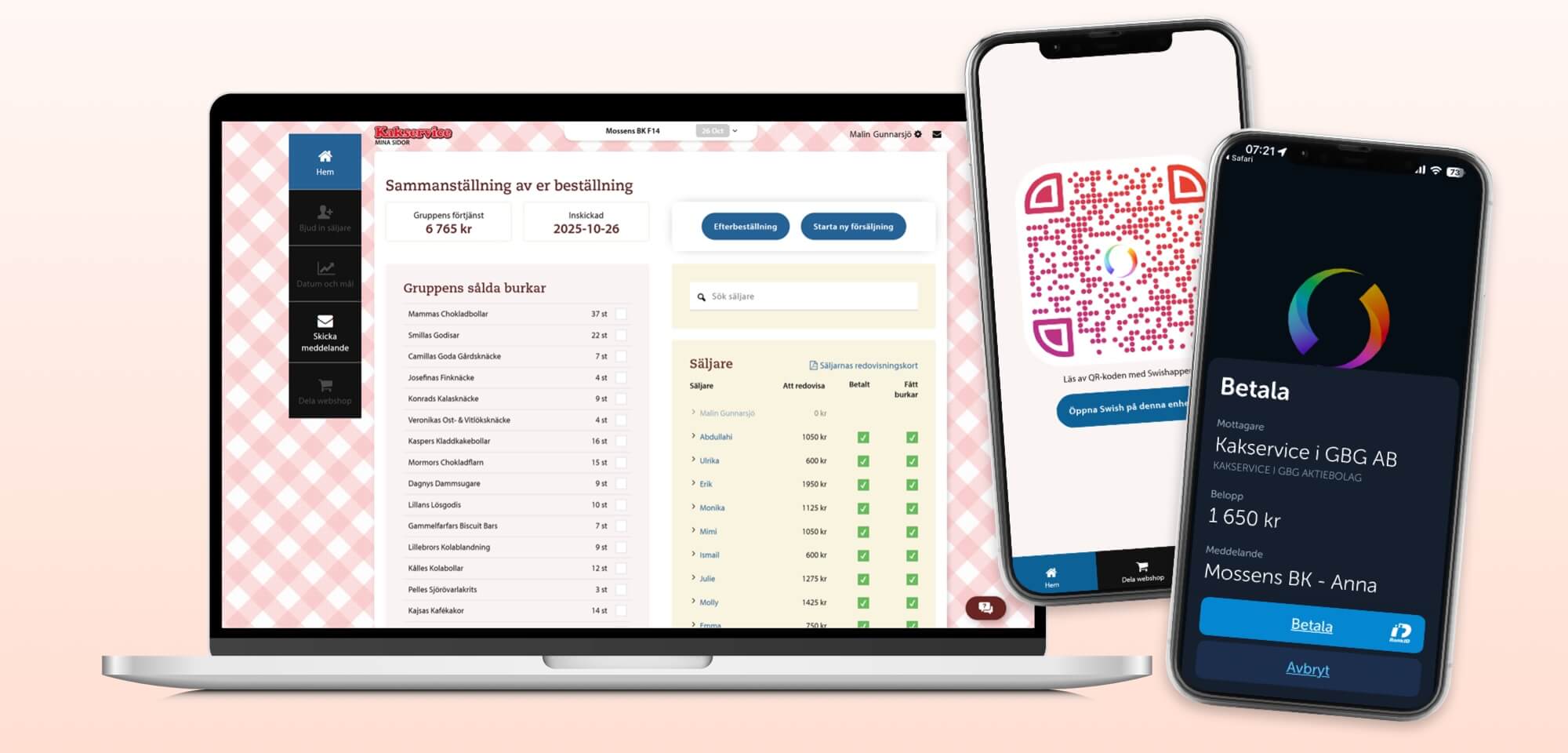 Kontantfri betalning exempel