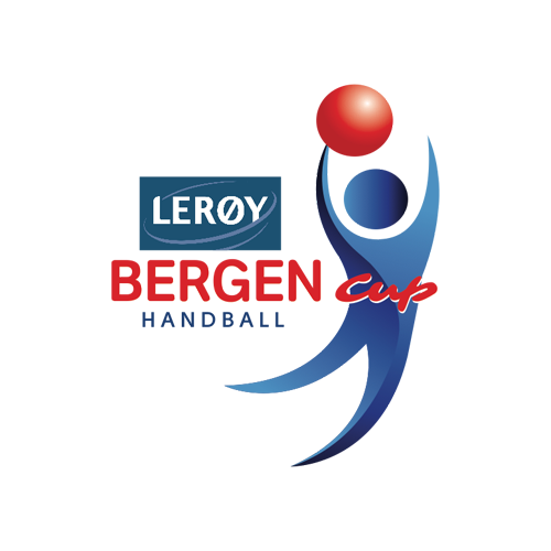 En logga med en handboll för Bergen Cup