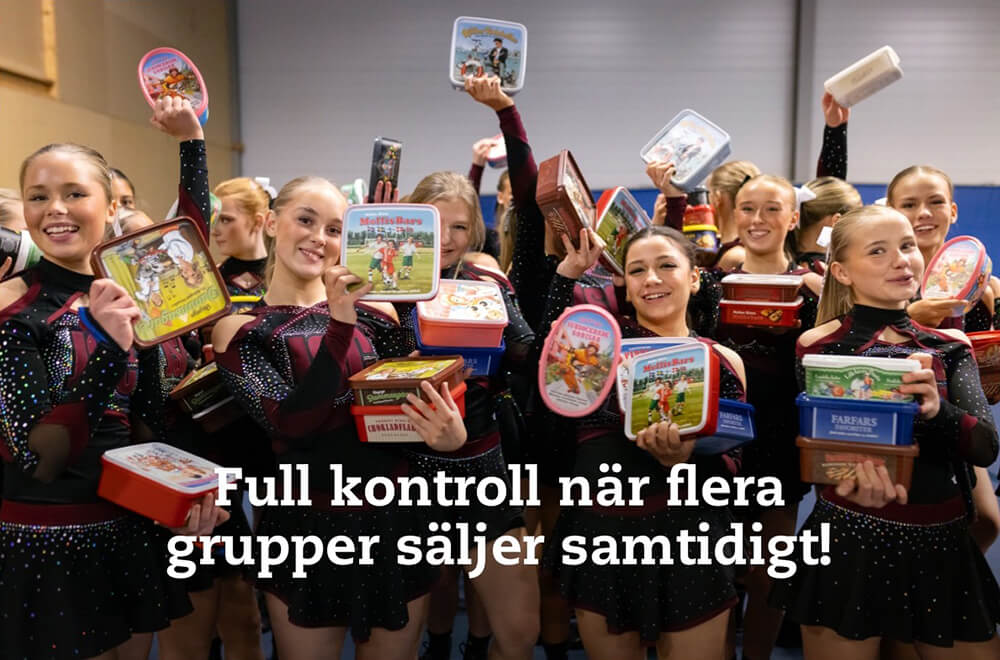 Full kontroll när flera grupper säljer samtidigt